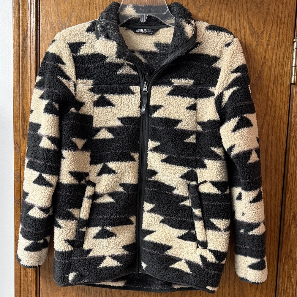 The North Face Kids Girls Campshire Sherpa Fleece Jacket, Size L 14/16